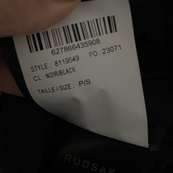 Rudsak Black Manteau Jacket - Picture 4 of 4